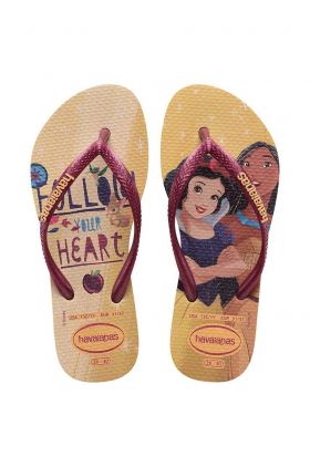 Havaianas slapi copii SLIM PRINCESS culoarea bej