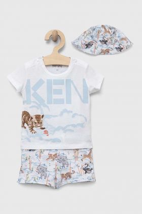 Kenzo Kids compleu bebe culoarea alb