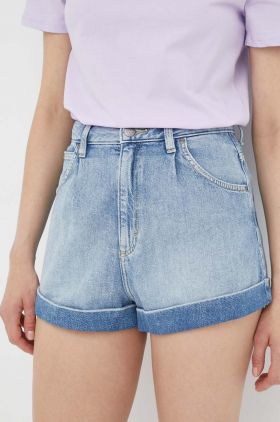 Lee pantaloni scurti jeans femei, neted, high waist