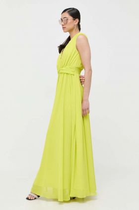 Morgan rochie culoarea verde, maxi, evazati