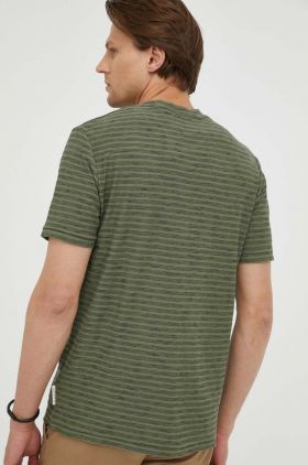 Marc O'Polo tricou din bumbac culoarea verde, modelator