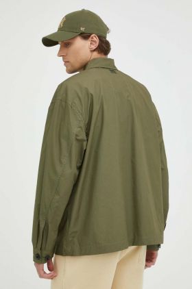 G-Star Raw geaca barbati, culoarea verde, de tranzitie, oversize