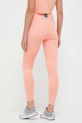 LaBellaMafia leggins de antrenament Go On culoarea portocaliu, neted