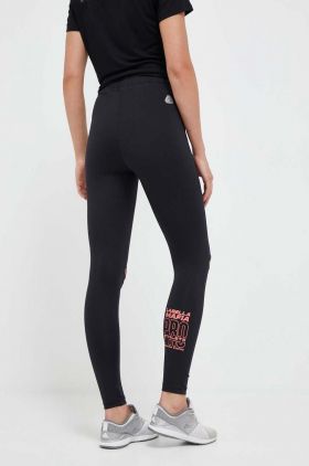 LaBellaMafia leggins de antrenament Essentials culoarea negru, cu imprimeu