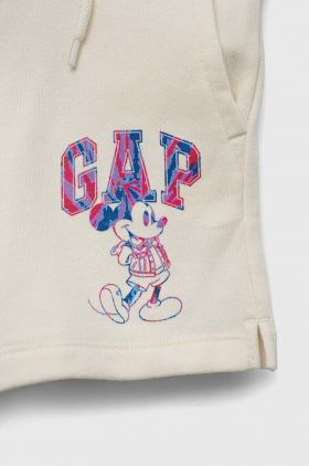 GAP pantaloni scurti copii culoarea bej, talie reglabila