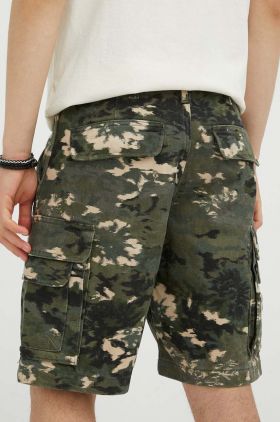 Wrangler pantaloni scurti din bumbac culoarea verde