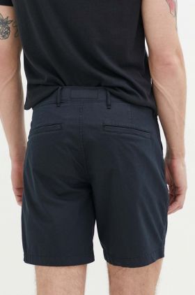 Abercrombie & Fitch pantaloni scurti barbati, culoarea negru