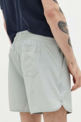 Abercrombie & Fitch pantaloni scurti barbati, culoarea gri