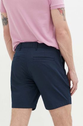 Abercrombie & Fitch pantaloni scurti barbati, culoarea albastru marin