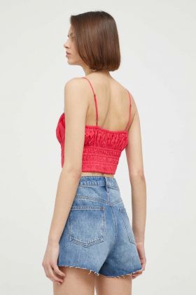 Abercrombie & Fitch top x The Trevor Project femei, culoarea roz