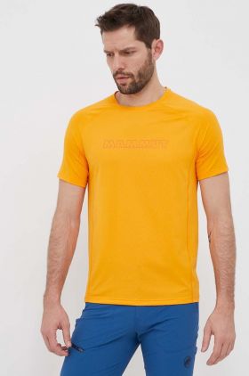 Mammut tricou sport Selun FL culoarea portocaliu, cu imprimeu