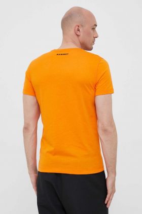 Mammut tricou sport Core Logo culoarea portocaliu, cu imprimeu