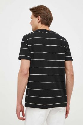 GAP tricou din bumbac culoarea negru, modelator