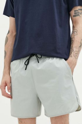 Abercrombie & Fitch pantaloni scurti barbati, culoarea gri