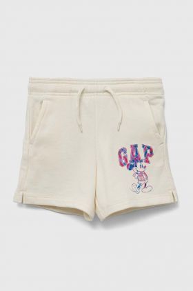 GAP pantaloni scurti copii culoarea bej, talie reglabila