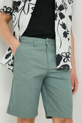 Lee pantaloni scurti din bumbac culoarea verde