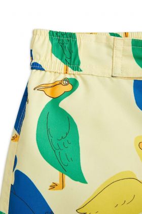 Mini Rodini pantaloni scurti de baie copii culoarea galben