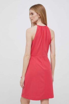 Dkny rochie culoarea roz, mini, drept