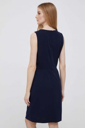 Dkny rochie culoarea albastru marin, mini, mulata