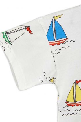 Mini Rodini tricou de bumbac pentru copii culoarea alb, modelator