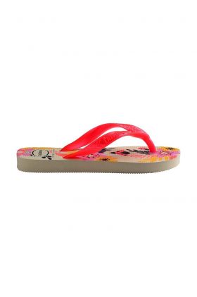 Havaianas slapi copii FLORES culoarea roz