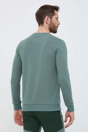 Mammut bluza Core Logo barbati, culoarea verde, cu imprimeu