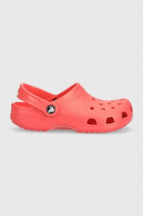 Crocs papuci CLASSIC KIDS CLOG culoarea rosu