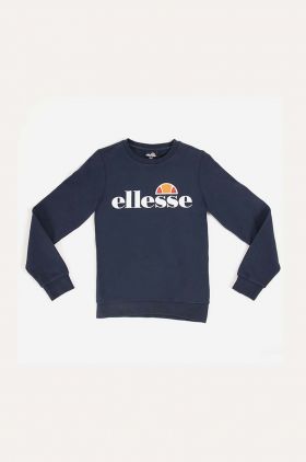 Ellesse bluza copii Suprios culoarea albastru marin, cu imprimeu