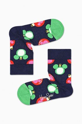 Happy Socks sosete copii x Disney Baublelicious culoarea albastru marin, Skarpetki Happy Socks x Disney Baublelicious KDNY01 6500