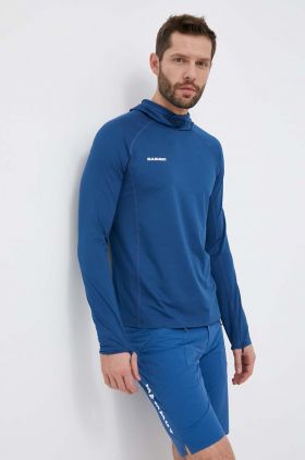 Mammut longsleeve sport Selun FL culoarea albastru marin, neted