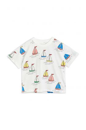 Mini Rodini tricou de bumbac pentru copii culoarea alb, modelator