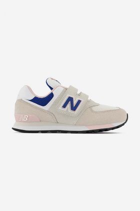 New Balance sneakers pentru copii culoarea bej