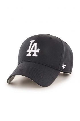 47brand șapcă de baseball din bumbac MLB Los Angeles Dodgers culoarea negru, cu imprimeu