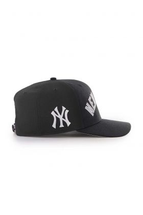 47brand șapcă din amestec de lână MLB New York Yankees culoarea negru, cu imprimeu