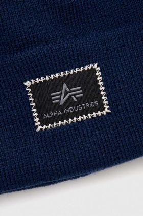Alpha Industries căciulă X-Fit Beanie culoarea bleumarin 168905.07-rep.blue