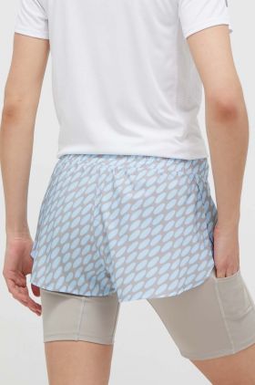 adidas Performance pantaloni scurți de alergare Marimekko Run Icons culoarea gri, modelator, medium waist