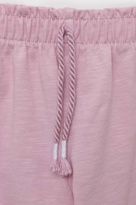 United Colors of Benetton pantaloni scurti bebe culoarea roz, neted