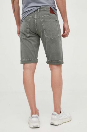 Pepe Jeans pantaloni scurti jeans Callen barbati, culoarea verde