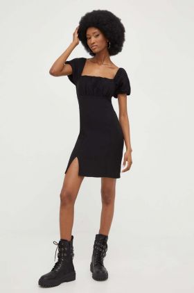 Answear Lab rochie culoarea negru, midi, mulata