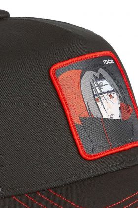 Capslab sapca NARUTO culoarea negru, cu imprimeu