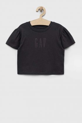 GAP tricou de bumbac pentru copii culoarea gri