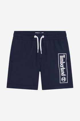 Timberland pantaloni scurti de baie copii Swim Shorts culoarea albastru marin, cu imprimeu