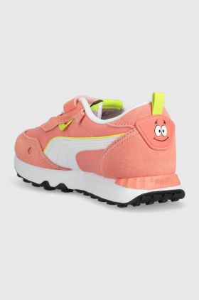 Puma sneakers pentru copii Rider FV Spongebob AC+ PS culoarea roz