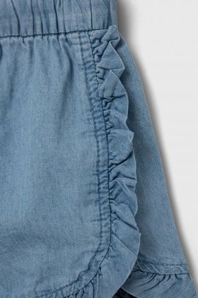 United Colors of Benetton pantaloni scurți din bumbac pentru copii neted, talie reglabila