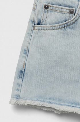 United Colors of Benetton pantaloni scurti din denim pentru copii neted