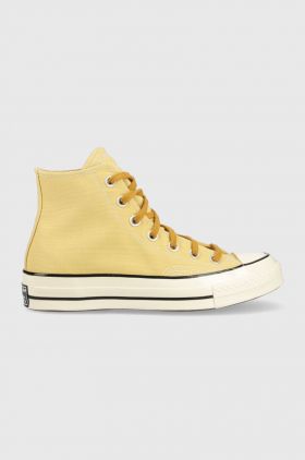 Converse tenisi Chuck 70 culoarea galben, A03436C