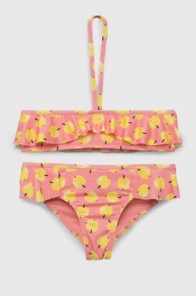 United Colors of Benetton costum de baie pentru copii din două piese culoarea roz