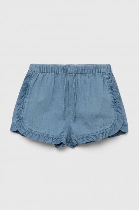 United Colors of Benetton pantaloni scurți din bumbac pentru copii neted, talie reglabila