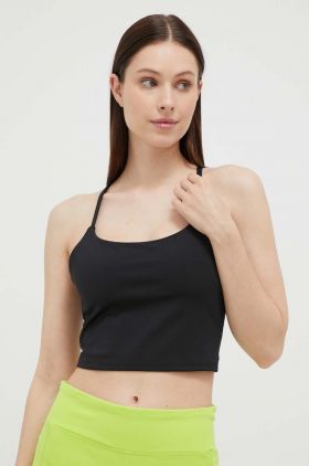 4F top de yoga culoarea negru