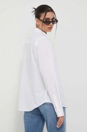 HUGO cămașă femei, culoarea alb, cu guler clasic, regular 50496339